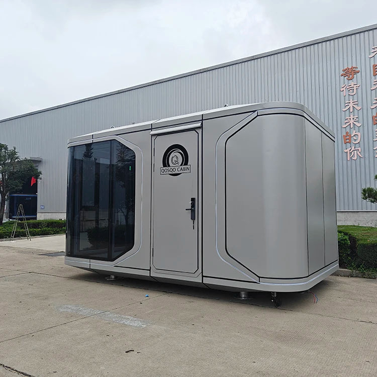 Mobile Space-Capsule House — Steel Prefab Pod for Camping, B&B & Backyard Living