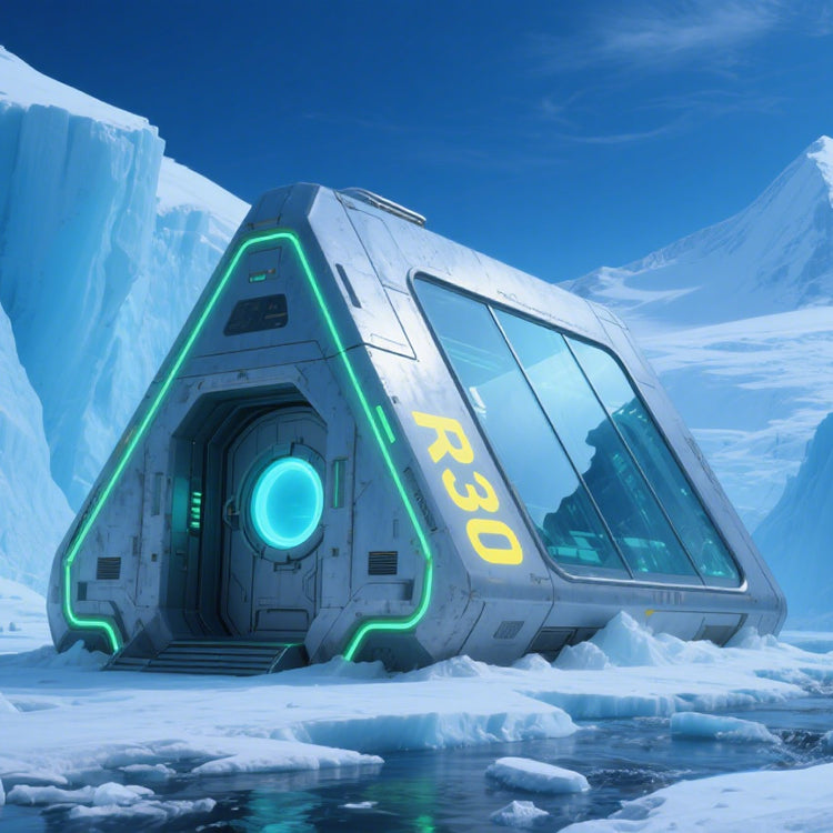 Off-Grid Industrial-Modern Capsule Cabin — Solar-Ready Steel Tiny Home