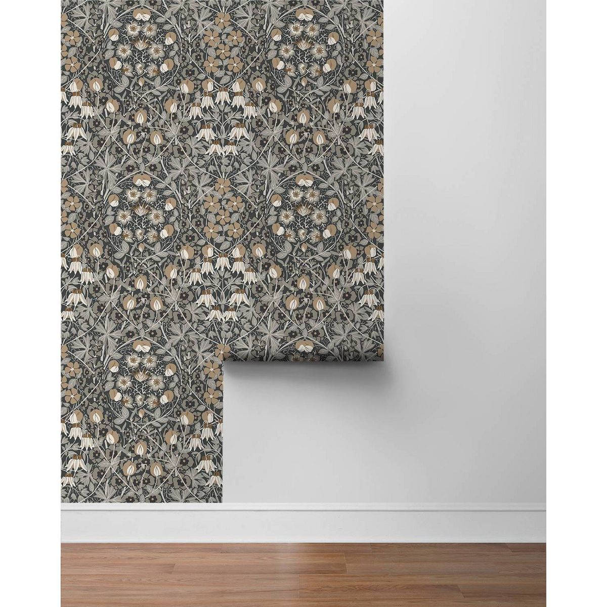Tulip Garden Peel and Stick Wallpaper: Vintage Floral
