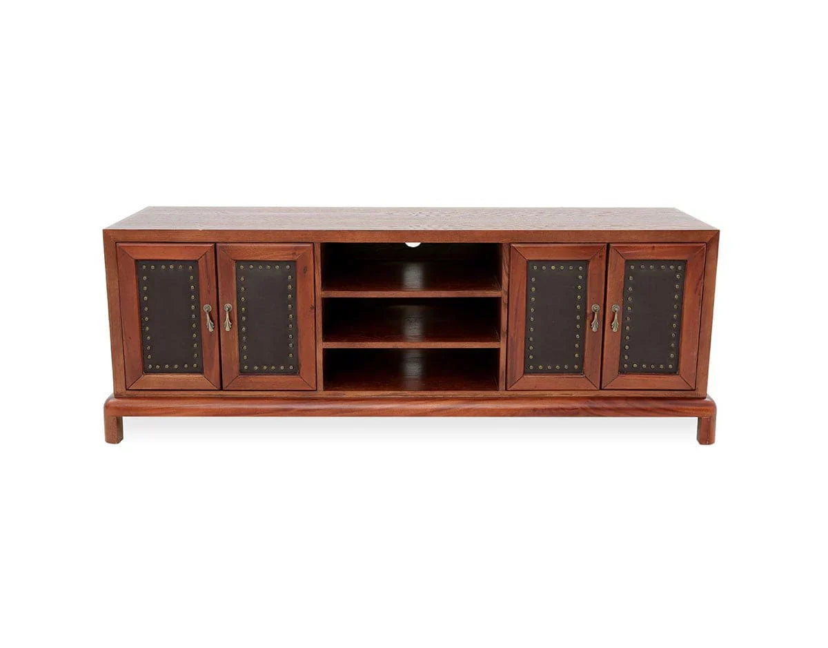 Bernard TV Unit(Vintage Series) Oak Plywood  Brown