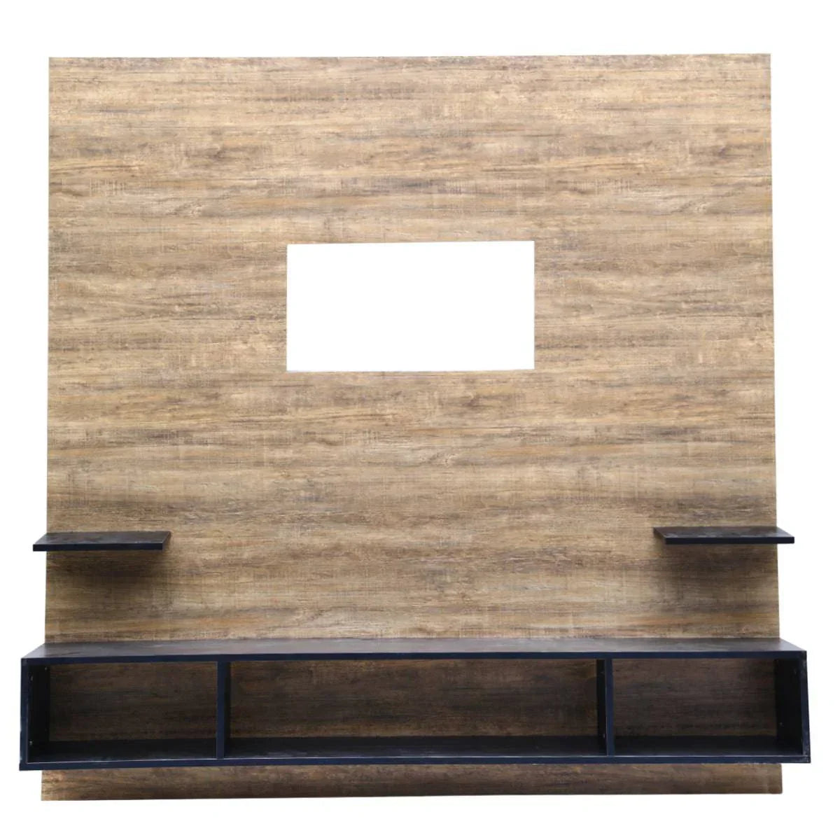 Modern entertainment board for wall fixed TVs up to 52 inches